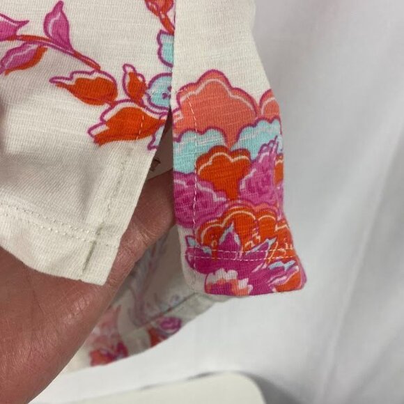 Belle By Kim Gravel Floral Print Long sleeve Blouse Women 1X. - Picture 10 of 13